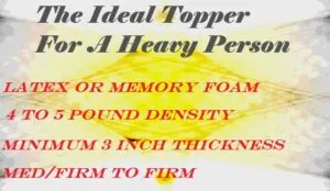 What Density Mattress For Heavy Person