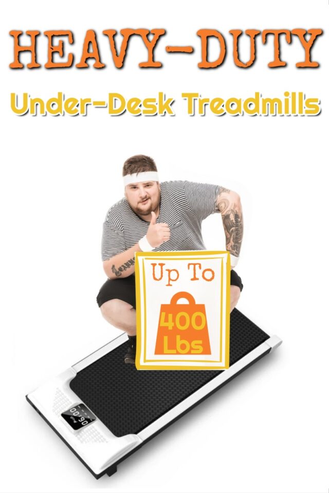 Under Desk Treadmill For Heavy People Up To 400 LBS For Big & Heavy